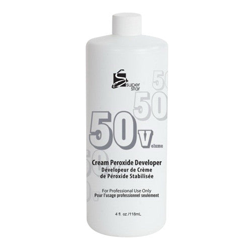 Super Star 50 Volumes Cream Peroxide Developer, 4 oz